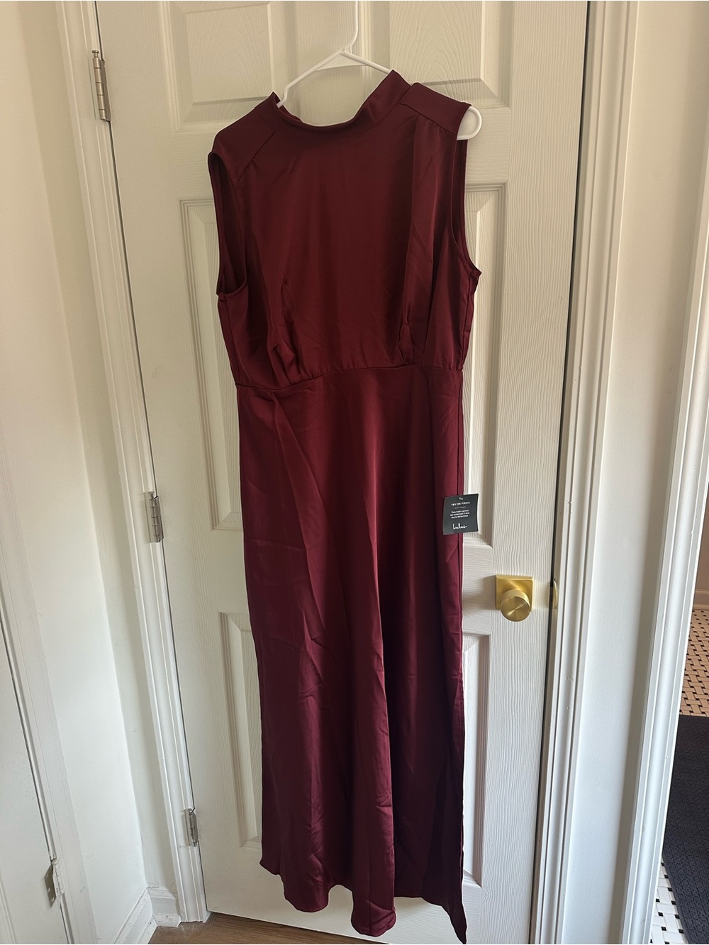 Lulus High Neck with tags Garnet Formal Dress